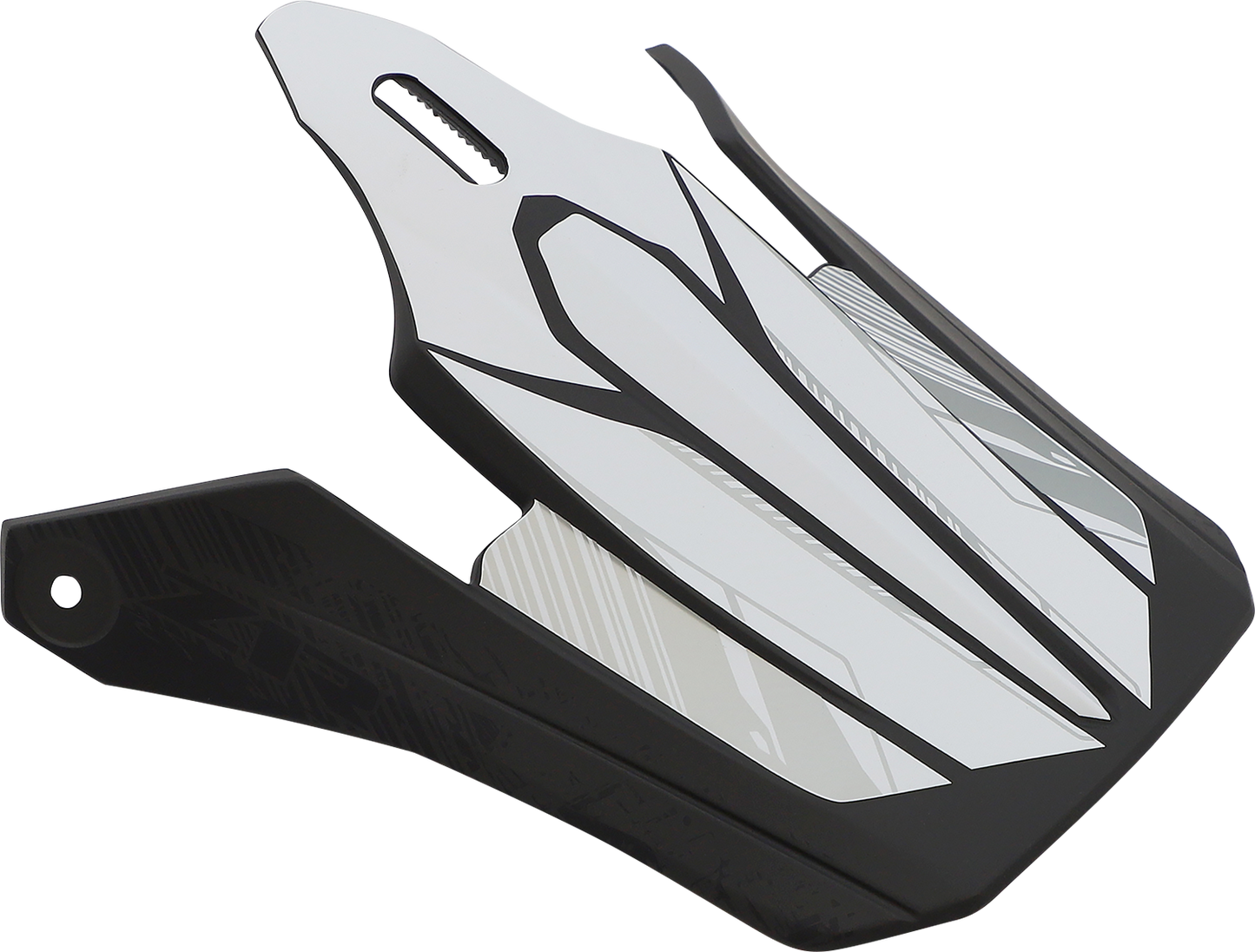 Z1R Youth F.I. Visor Kit in Fractal Matte Black and Blue, compatible with Z1R motorcycle helmets, shown on a white background.