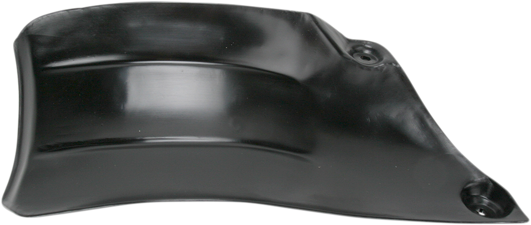 Acerbis black mud flap for motorcycle body protection, featuring the Bill's Exhausts branding and mounting hardware.