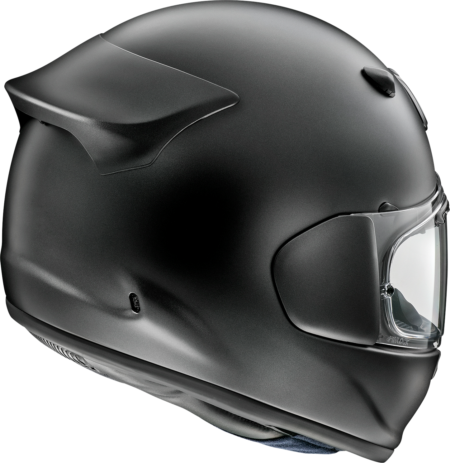 Arai Helmets Contour-X solid black frost motorcycle helmet in large size with sleek design and clear visor.
