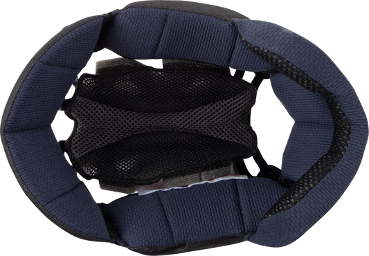 Interior pad for ARAI Helmets Corsair-X, Signet-X, Defiant-X, EP I 10mm, shown in black with foam padding.