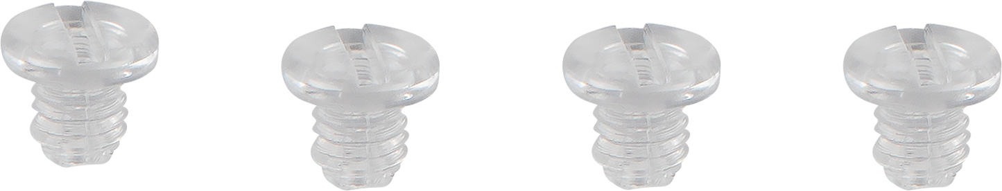 ARAi Helmets ADSIS screw set for shield pivot mounting, clear color, compatible with ARAi helmets for secure visor attachment.