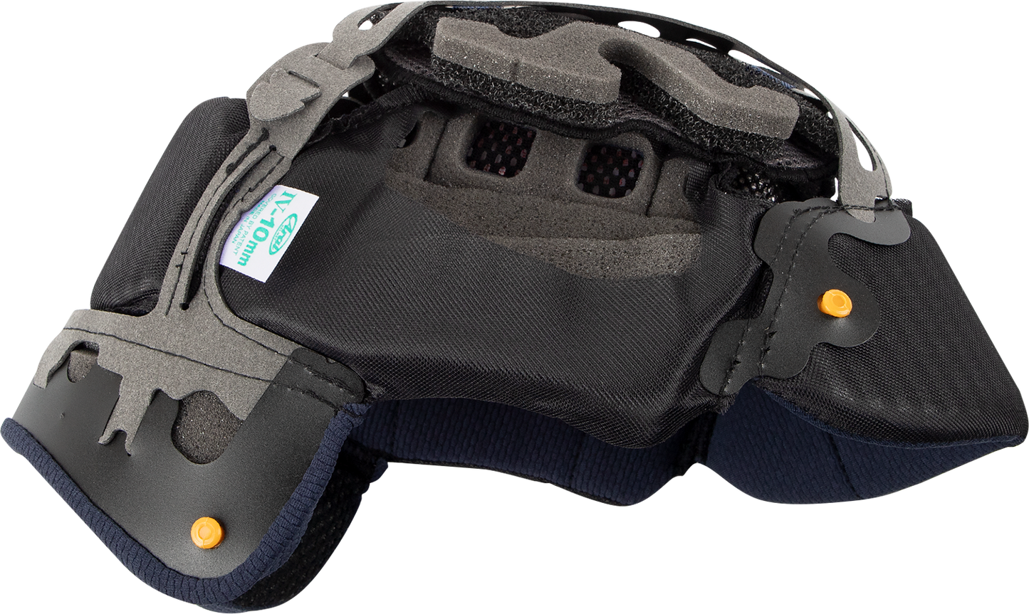 ARAÍ HELMETS Quantum-X interior pad EP IV with 10mm thickness, showing close-up of foam padding and part number 07-5823