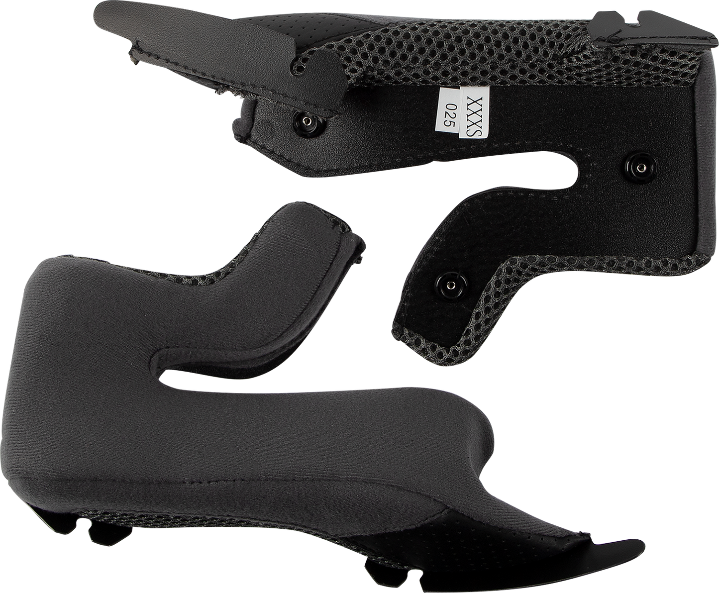 Z1R Youth Warrant cheek pads in medium size, 30mm, with Z1R branding, shown in the product image.