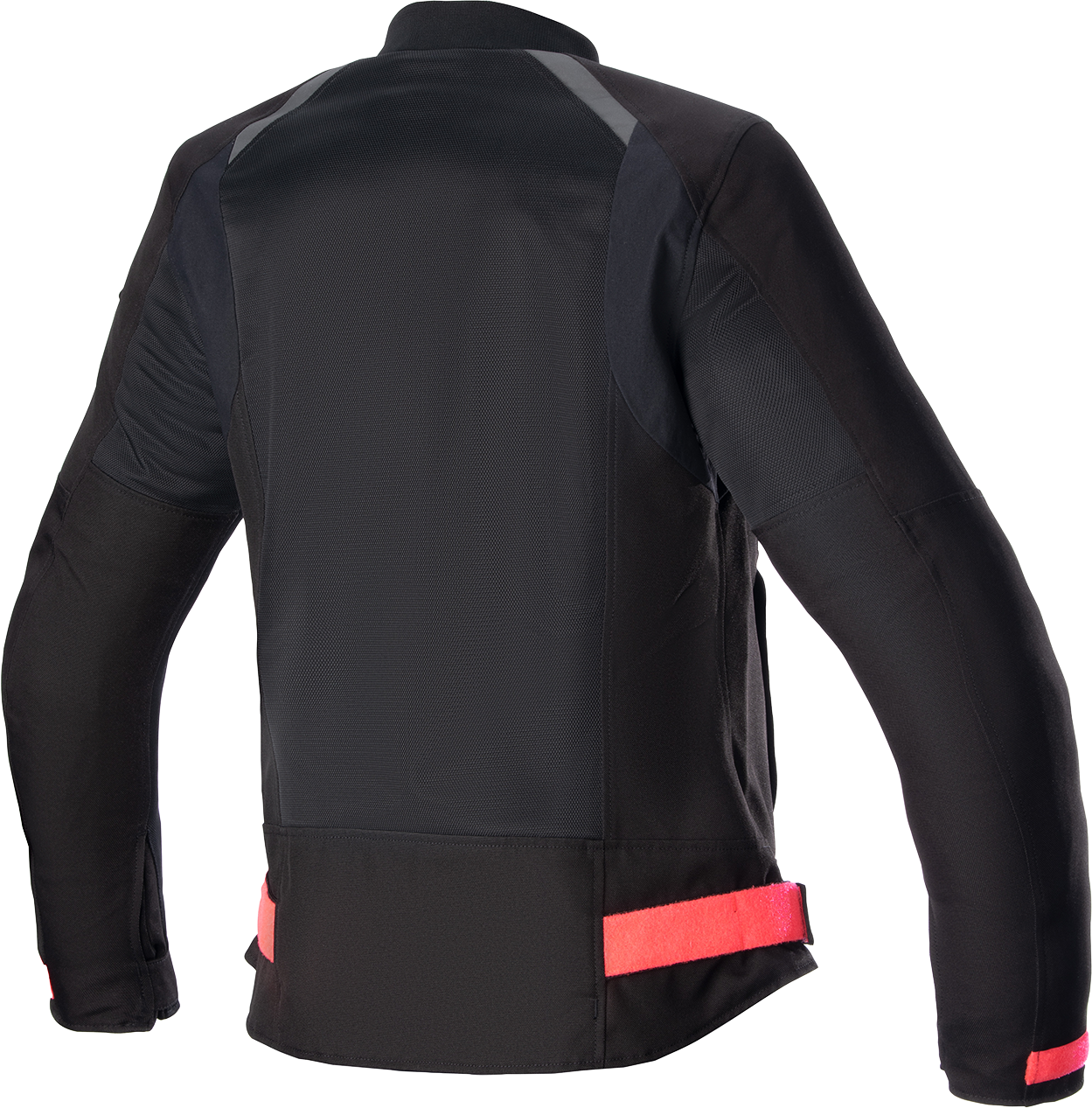 Alpinestars Stella Eloise women's motorcycle jacket in black and pink, size XS, featuring protective armor and stylish design.