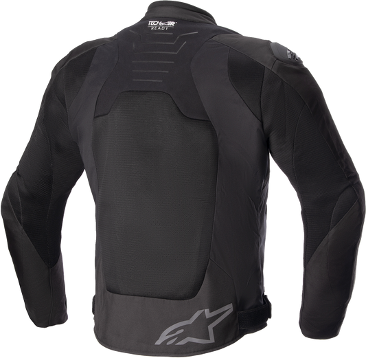 Alpinestars SMX Air motorcycle riding jacket in black, 3XL, featuring advanced ventilation and protective gear.