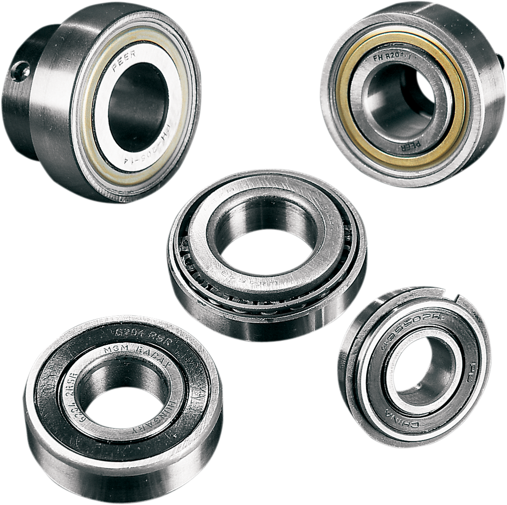 Parts Unlimited 69082RS/NSL wheel bearing with double seal, 40x62x12, shown in close-up view with metal and rubber components