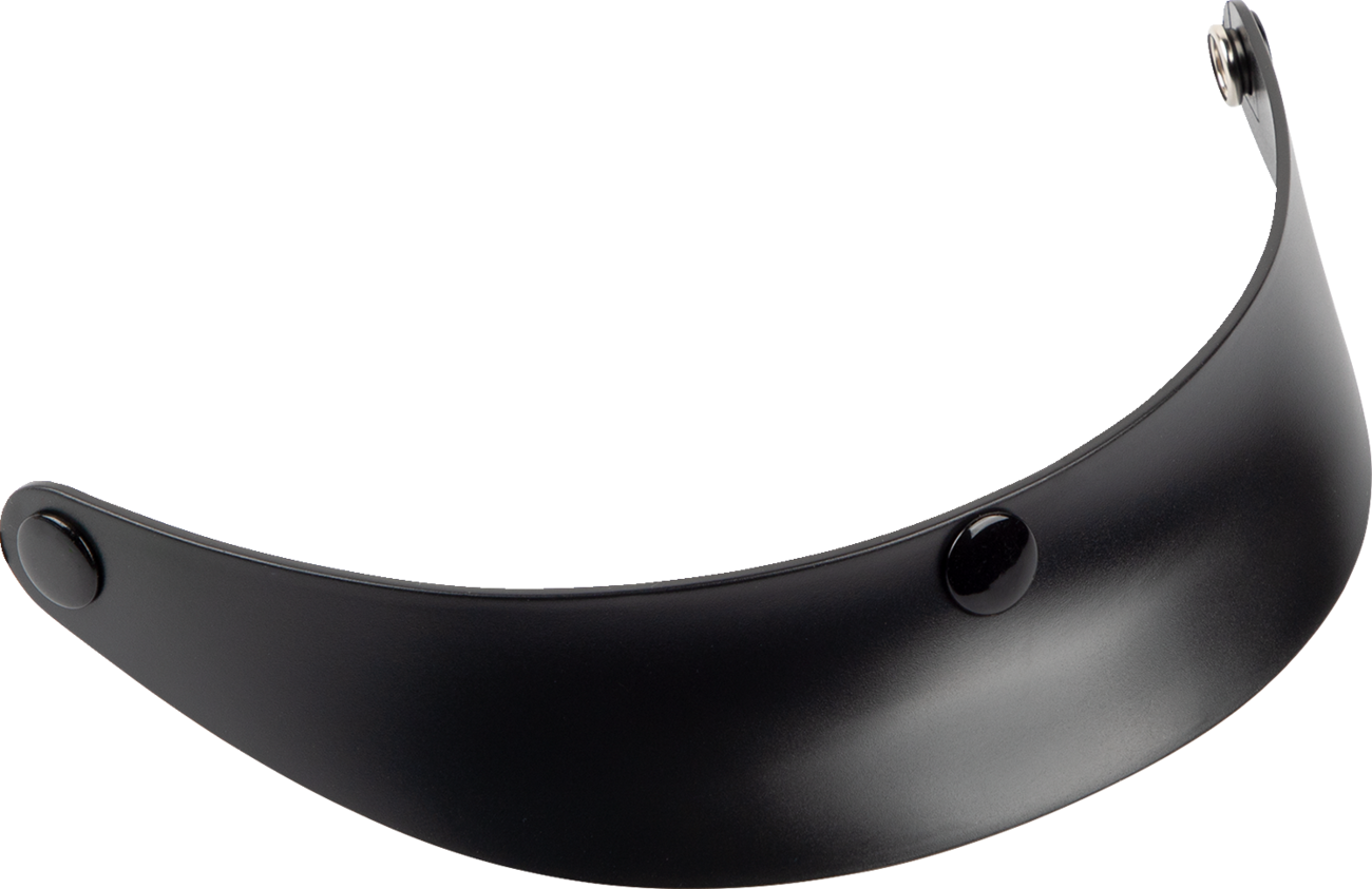 Black Z1R Vagrant NC visor with 3-snap design, compatible with Z1R motorcycle helmets, shown in a close-up view.