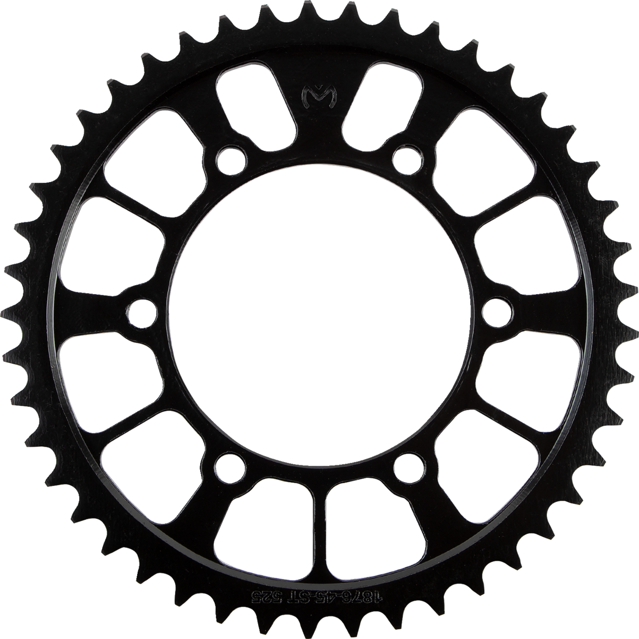 Steel rear sprocket for Yamaha motorcycles by MOOSE OFFROAD, 45-tooth with durable construction and gear teeth.