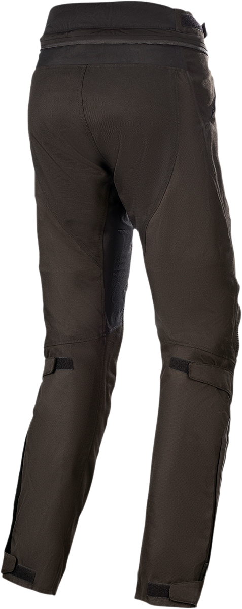 Alpinestars Stella Gravity Drystar® motorcycle pants in black, 2XL, with protective armor and adjustable straps.