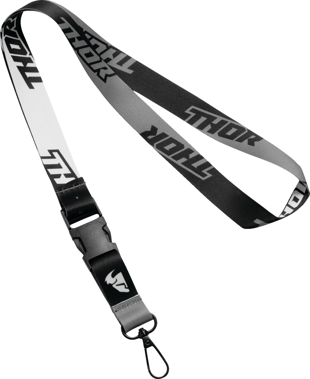 THOR, THOR Lanyard - Black/Gray with Thor Logo, Part Number 9501-0284