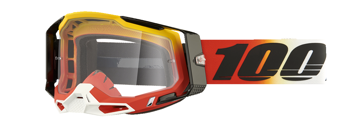 100% Racecraft 2 Goggles - Ogusto - Clear 50009-00024 - Howling Moto