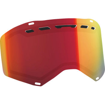 Scott Prospect/Fury snow lens by Bill's Exhausts, ACS dual enhancer red chrome lens with reflective finish for snow sports.