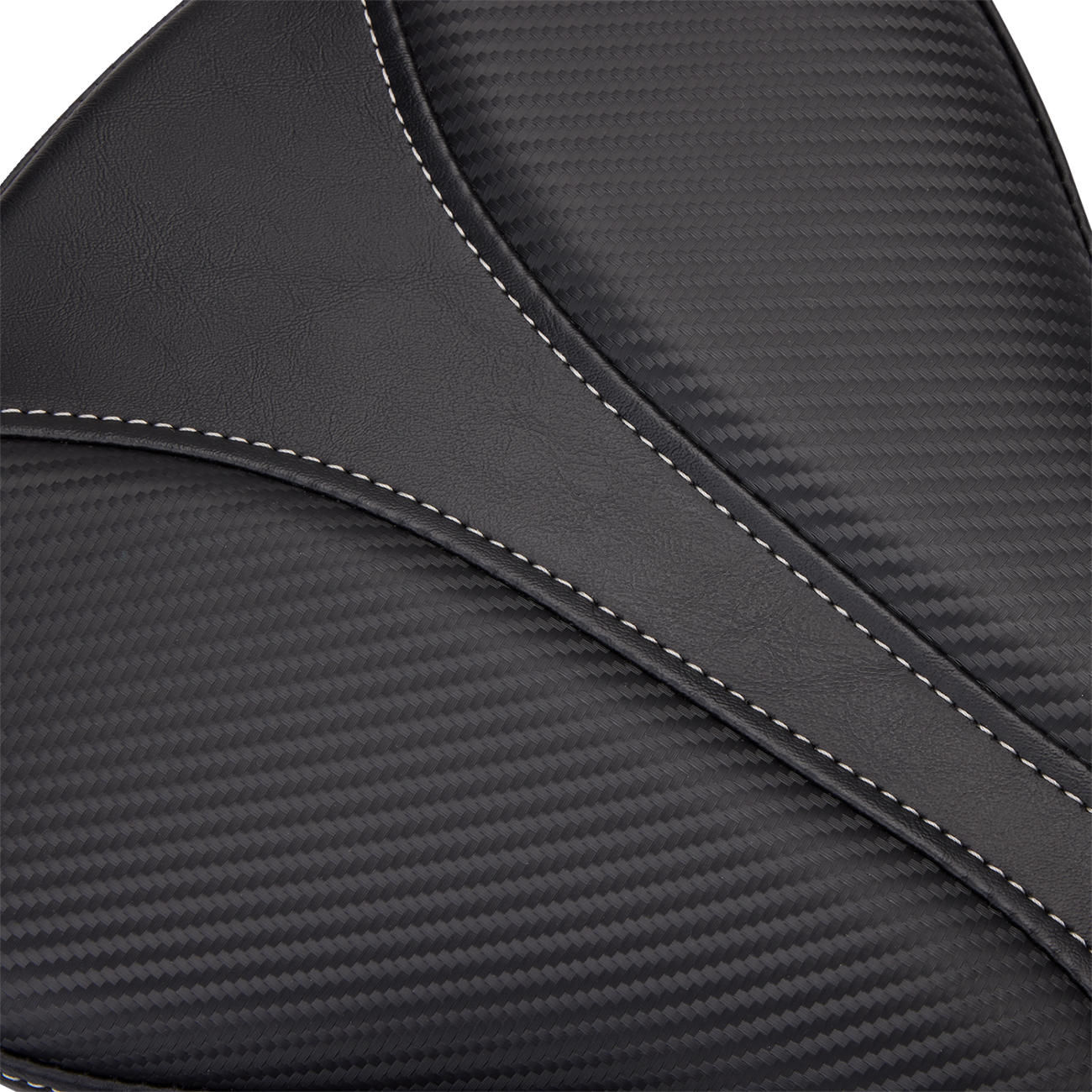 SADDLEMEN Dominator Pillion Pad - Standard Reach - Black w/ Gray Stitching - FL/FX '06-'17 806-12-0162