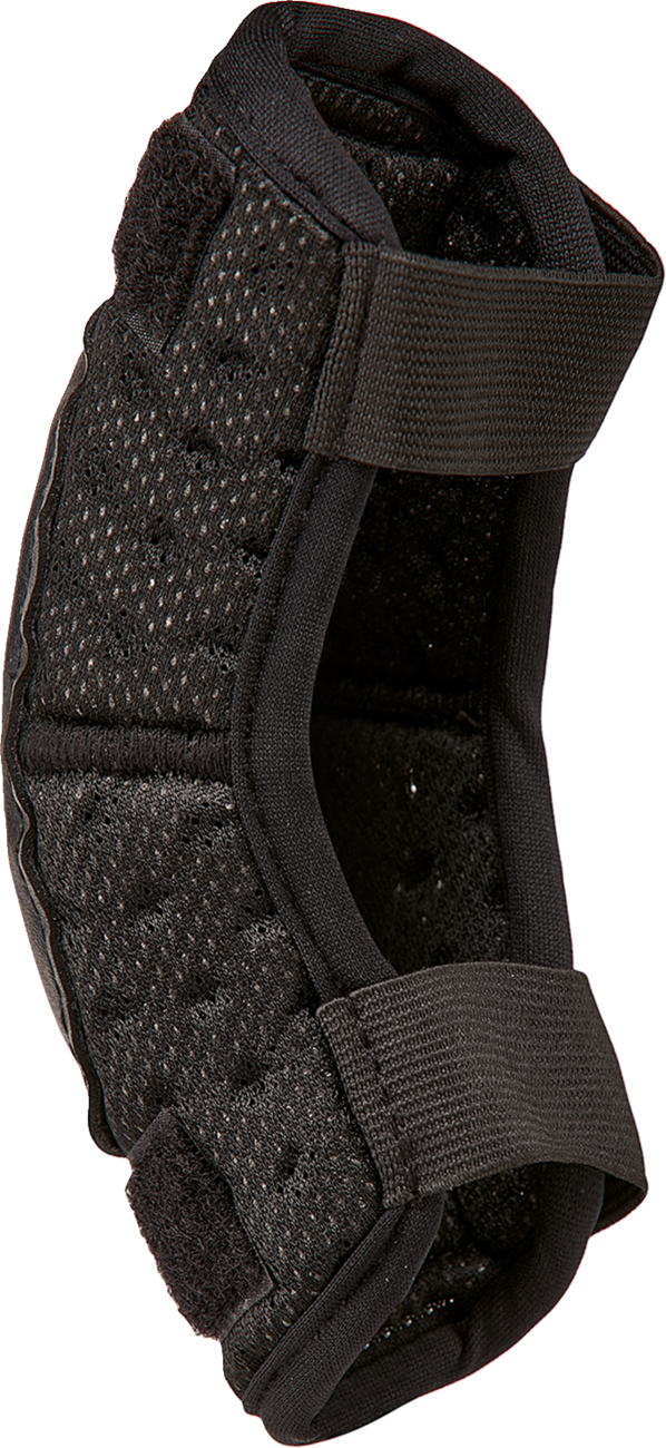 Alpinestars youth Bionic Action Kickstart Elbow Guards in black and red for kids aged 4-6, showing protective gear design