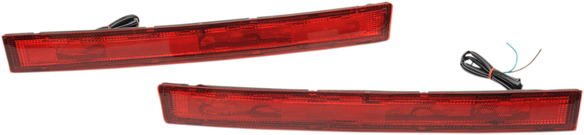 PARTS UNLIMITED saddlebag side lights for 1988-2000 Honda Gold Wing GL1500 motorcycle, showing the light assembly on the bike.