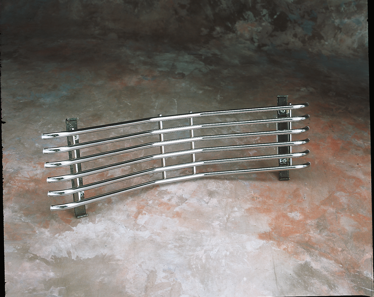 PARTS UNLIMITED radiator grille for Honda motorcycle, part number 45-8121A-BX-LB1, showing the black mesh design and mounting frame