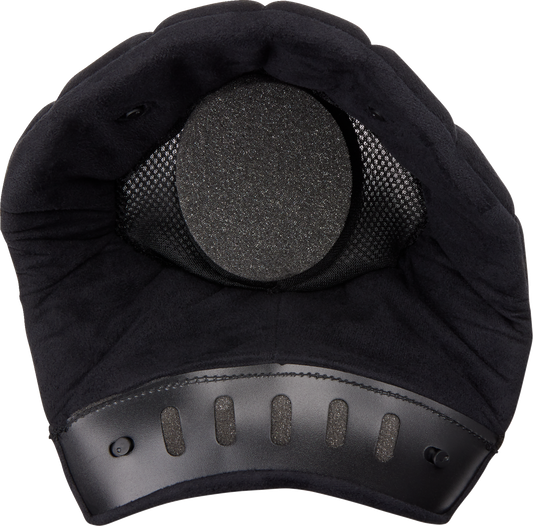 Black AGV X101 helmet replacement liner in large size, designed for comfort and safety inside the helmet.