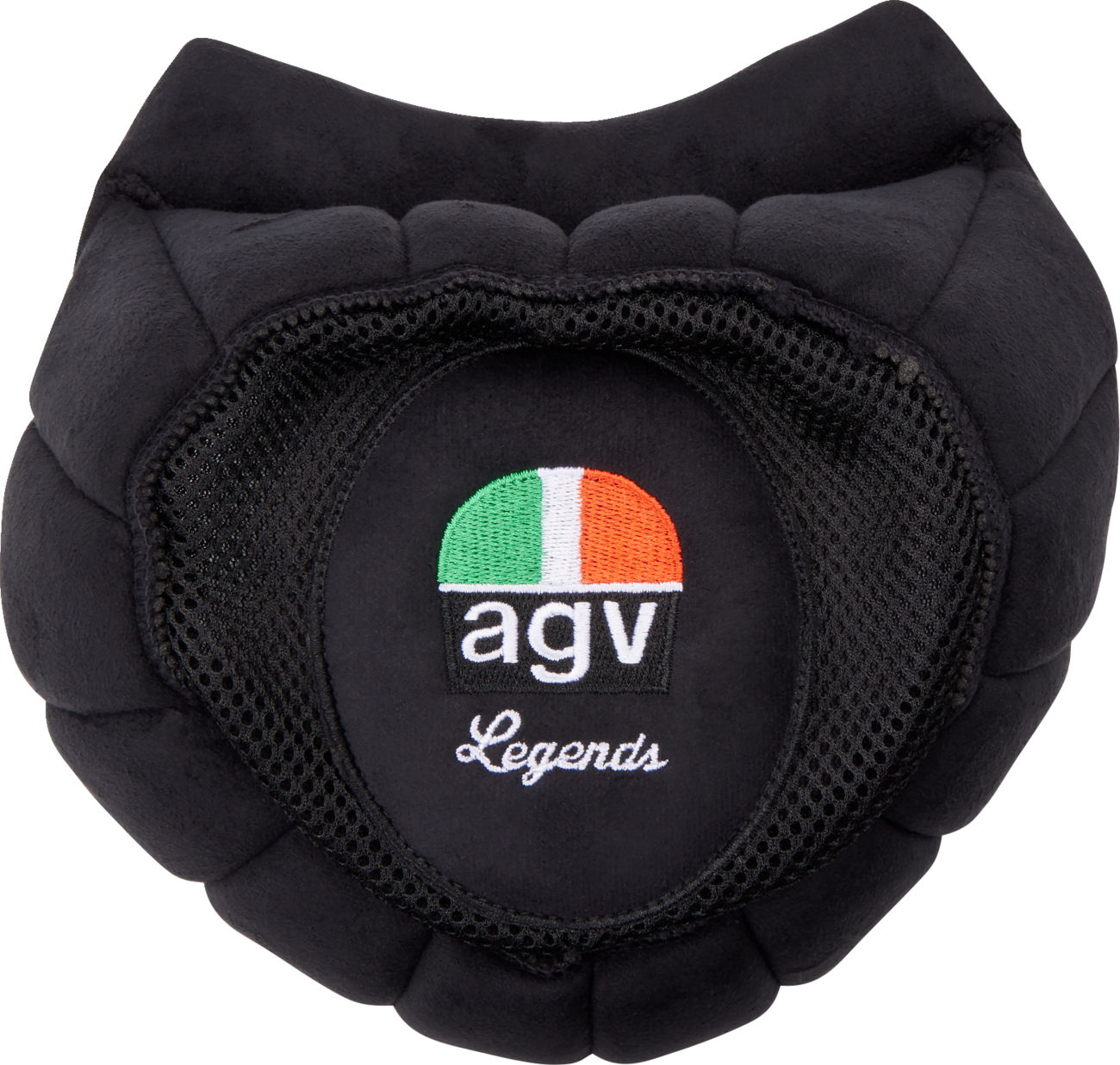 Black AGV X101 helmet replacement liner in large size, showing the interior padding and comfort lining.
