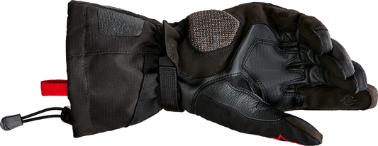 Alpinestars XT-5 Gore-Tex® gloves in black, small size, showing durable textile exterior and reinforced knuckles for motorcycling.