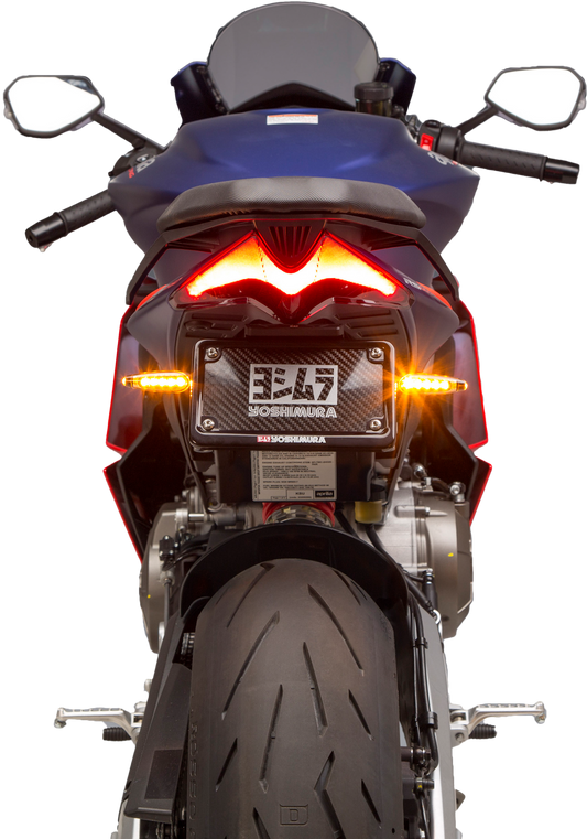 YOSHIMURA motorcycle fender eliminator kit with sleek design, compatible with various motorcycle models, shown in black finish.