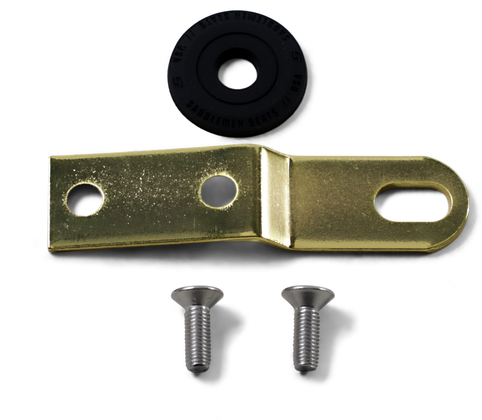 SADDLEMEN Seat Bracket - Gold - 1/4"-28 10545GOB - Howling Moto