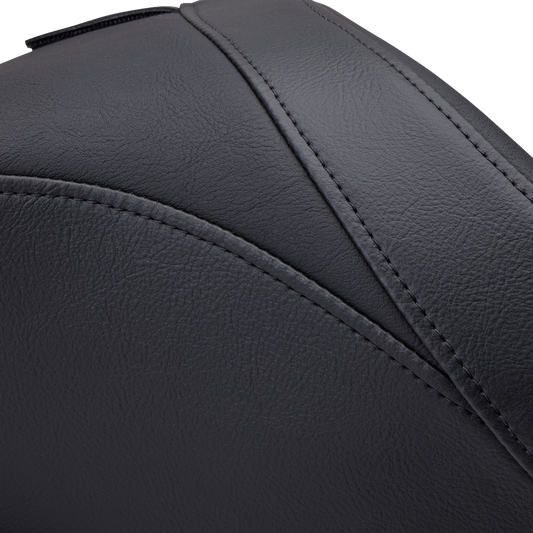 Drag Specialties Freedom Seat for Harley FLH 1997-2007, smooth vinyl motorcycle seat with comfortable design