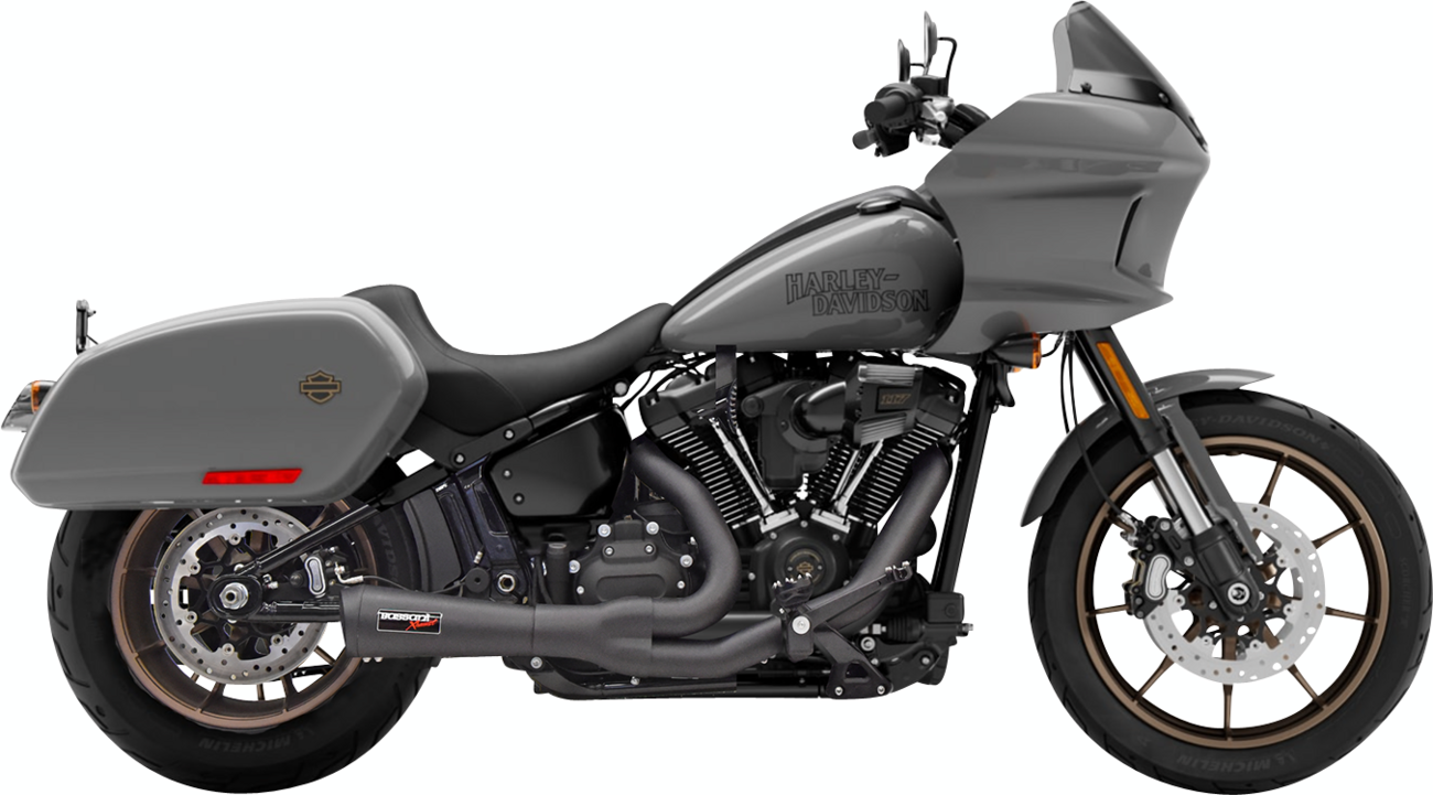BASSANI XHAUST 2-into-1 Ripper Short Exhaust System - Black - 1S73RBE