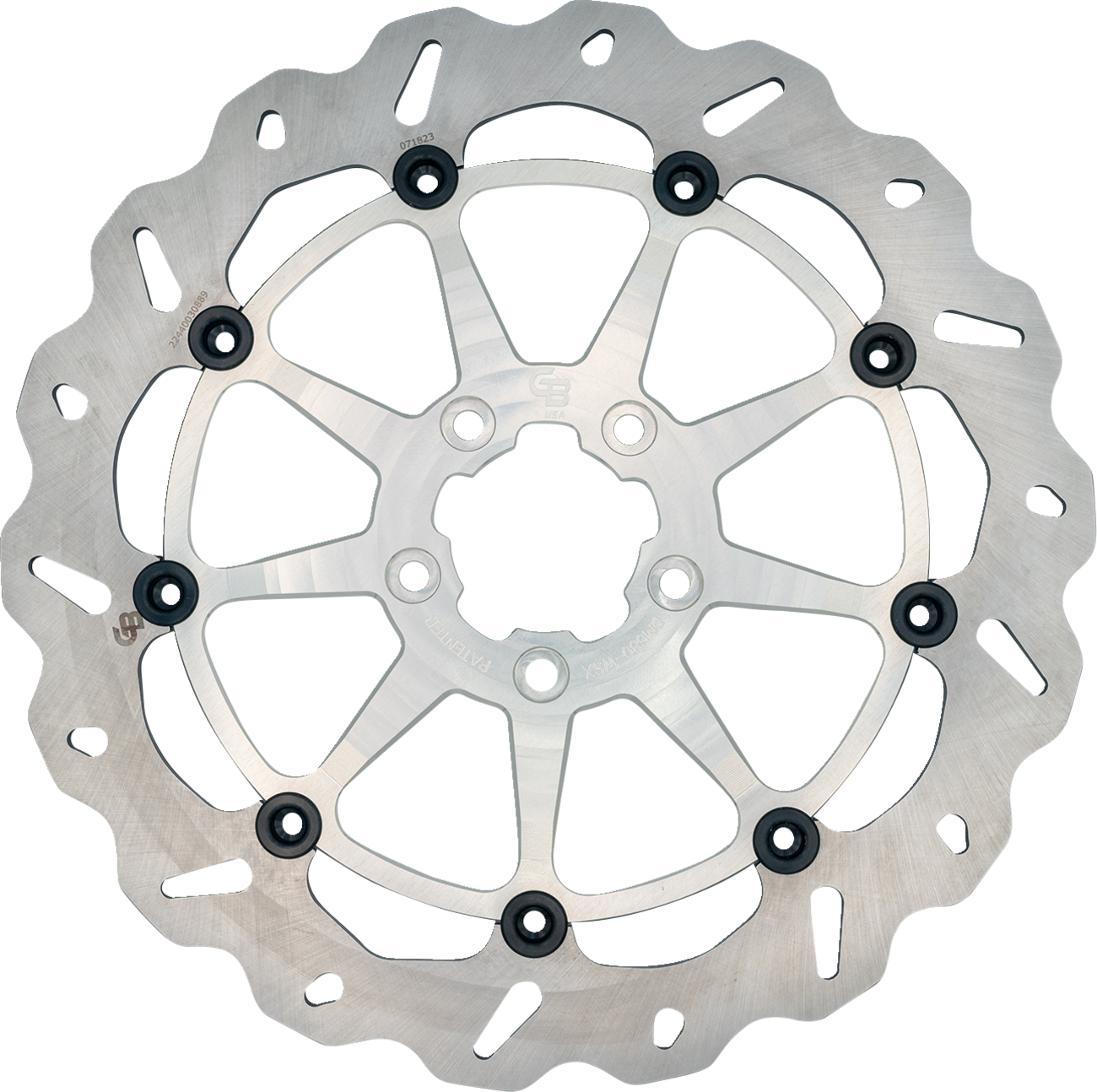 GBRAKES Front Silver Brake Rotor DF680CWSX-C for Enhanced Performance
