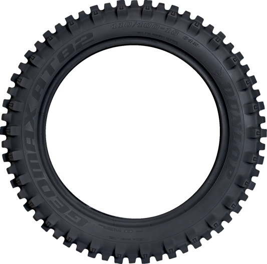 DUNLOP, Dunlop Geomax AT82 Rear Motorcycle Tire - 120/90-19 - 66M, Part No. 45261503