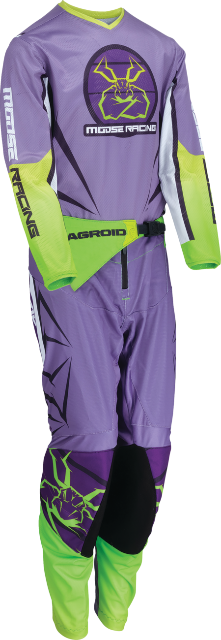 Moose Offroad Youth Agroid Mesh Jersey - Purple/White, Size XL (Part No. 2912-2478)