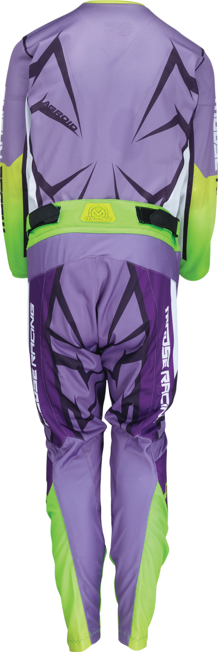 Moose Offroad Youth Agroid Mesh Jersey - Purple/White, Size XL (Part No. 2912-2478)