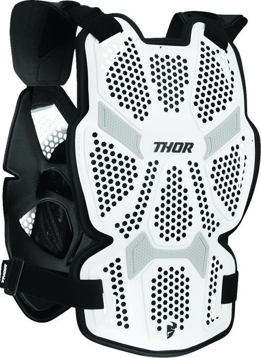 THOR, THOR Sentinel Pro Guard White XS/S - Lightweight Impact Protection with Ventilated Comfort Liner