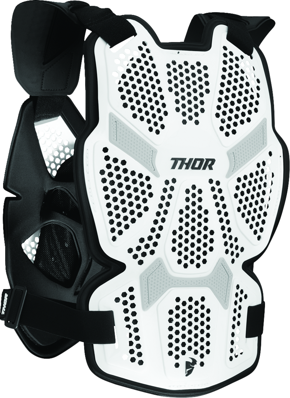 THOR, THOR Sentinel Pro Guard White XS/S - Lightweight Impact Protection with Ventilated Comfort Liner