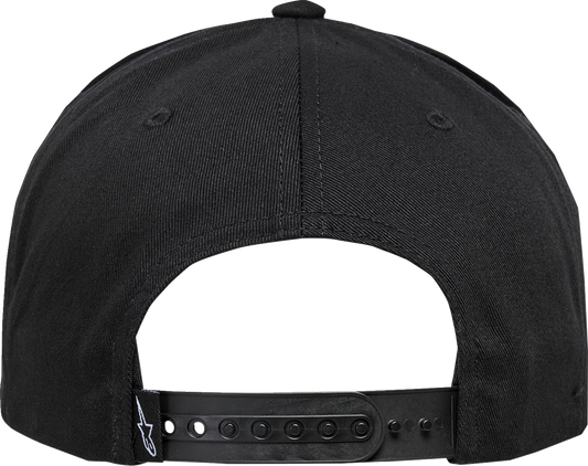 Alpinestars Candy Hat in black, one size, with the Alpinestars logo visible, made from soft fabric for casual wear.