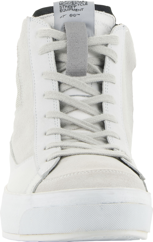 Alpinestars Stella Stated Podium Women's street riding sneakers with impact protection and comfort features, shown in black.
