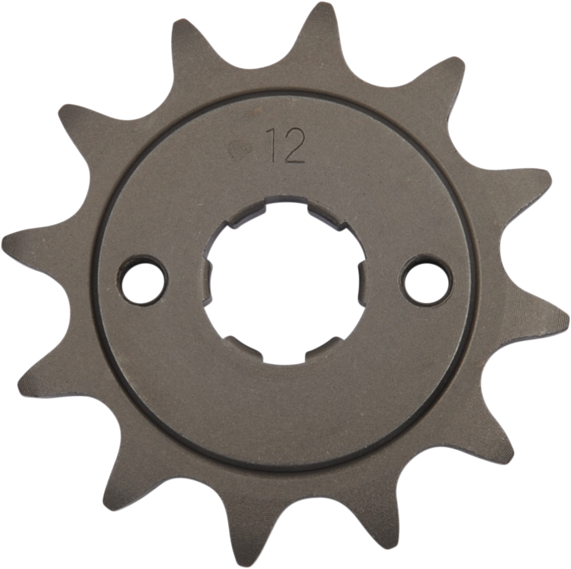 Parts Unlimited 12-tooth countershaft sprocket for Honda motorcycles, featuring durable metal construction.