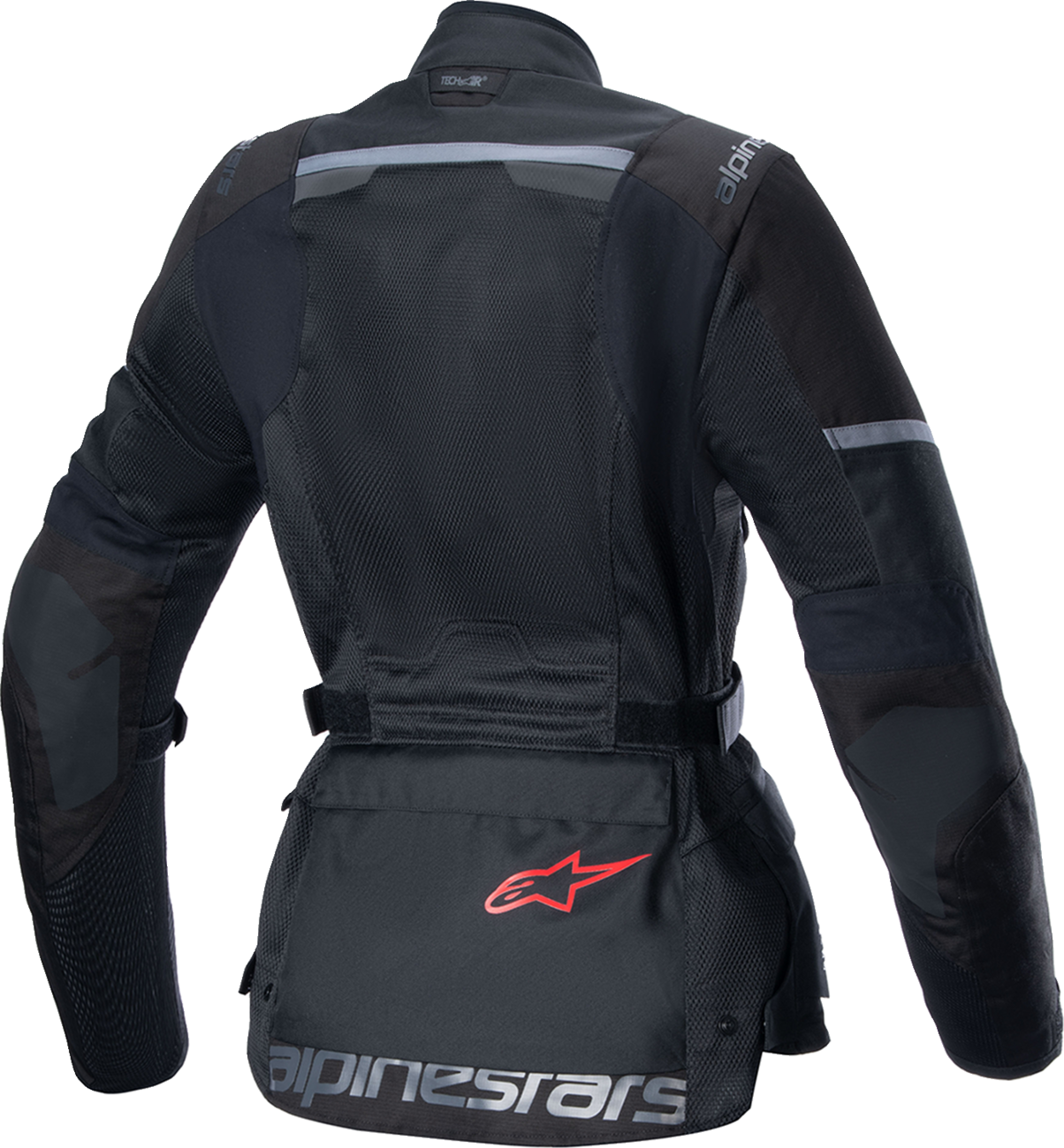 Alpinestars Stella Andes Air Drystar women's motorcycle jacket in black, size XL, featuring protective armor and breathable fabric.