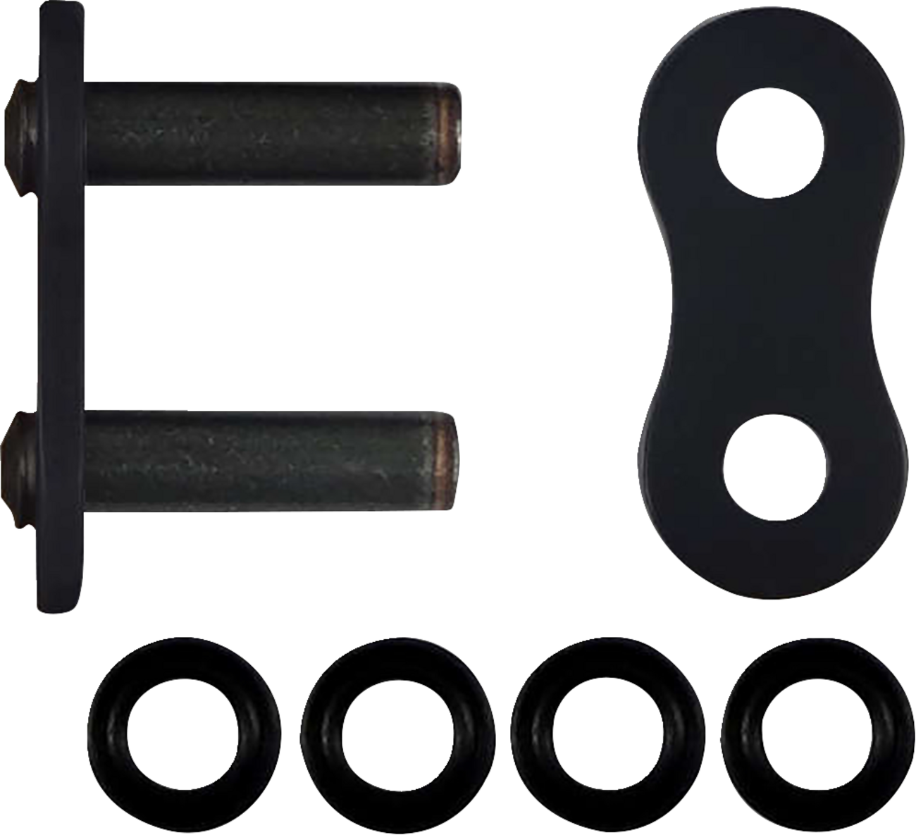 RK RK 530 Max O replacement connecting link with rivet for chains, showing the metal link and rivet connection.