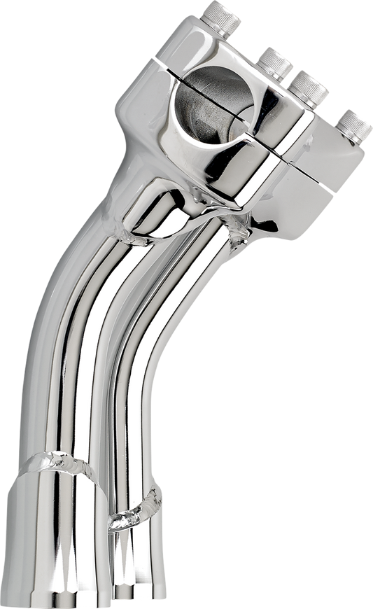 BILTWELL Risers - Murdock - Oversized - Pullback - 6" - Chrome 6414-105-06 - Howling Moto