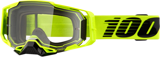 100% Armega Goggles - Nuclear Citrus - Clear 50004-00003 - Howling Moto