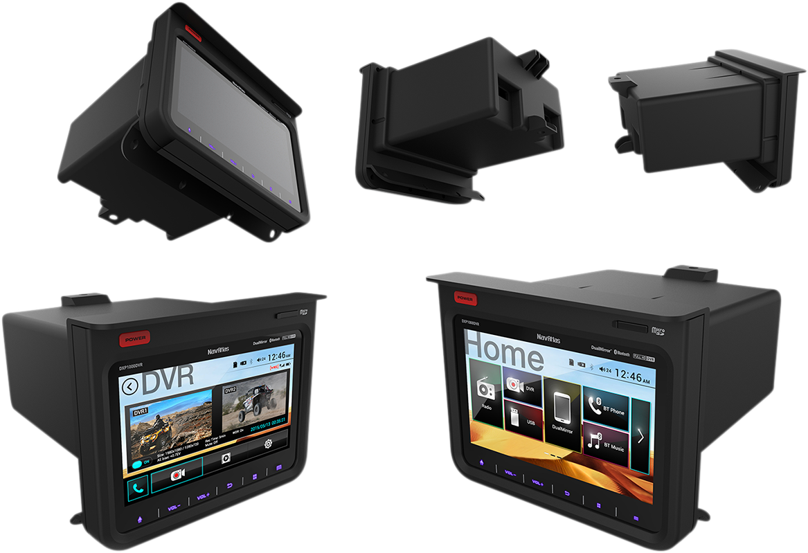 Bill's Exhausts NAVATLAS Command Center engine display for Polaris DXP1000DVR, 7-inch digital control panel with digital interface.