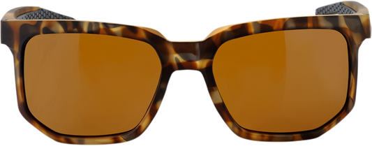 Bill's Exhausts 100% Centric sunglasses in Havana bronze with stylish round frames and tinted lenses.