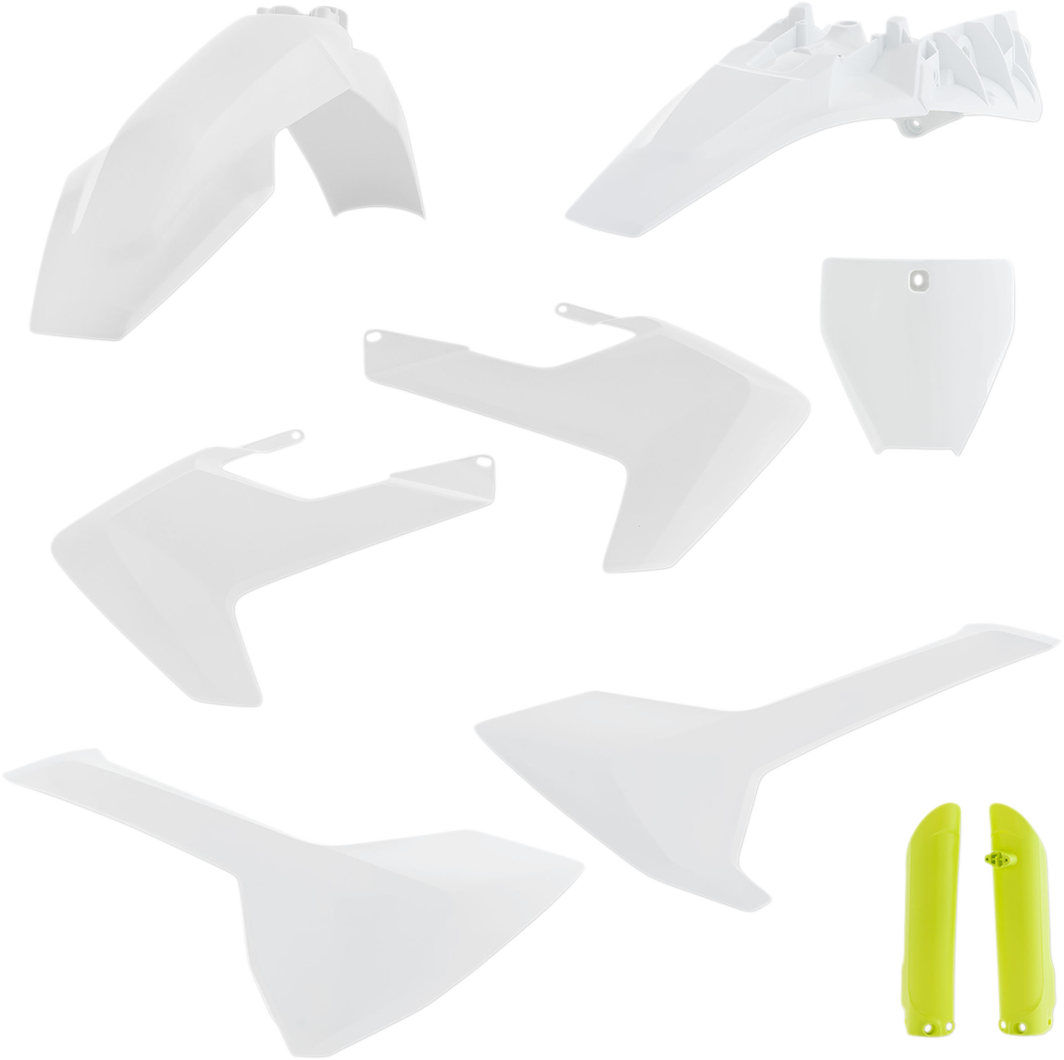 ACERBIS Full Replacement Body Kit - OEM White/Yellow 2686466812 - Howling Moto