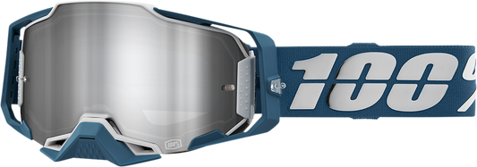 100% Armega Goggles - Albar - Flash Silver 50005-00005 - Howling Moto