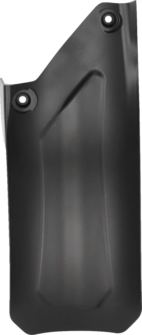 Black Acerbis mud flap for Husqvarna motorcycle, designed as a durable body part for mud and debris protection.