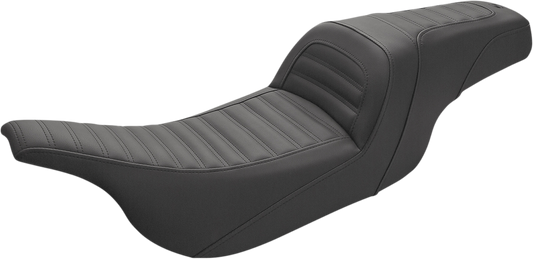 SADDLEMEN Slim Roll & Pleat Seat - Black 897-07-161 - Howling Moto