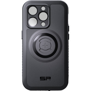 SP CONNECT SPC+ Xtreme case for Apple iPhone 14 Pro, black protective phone cover with textured design.
