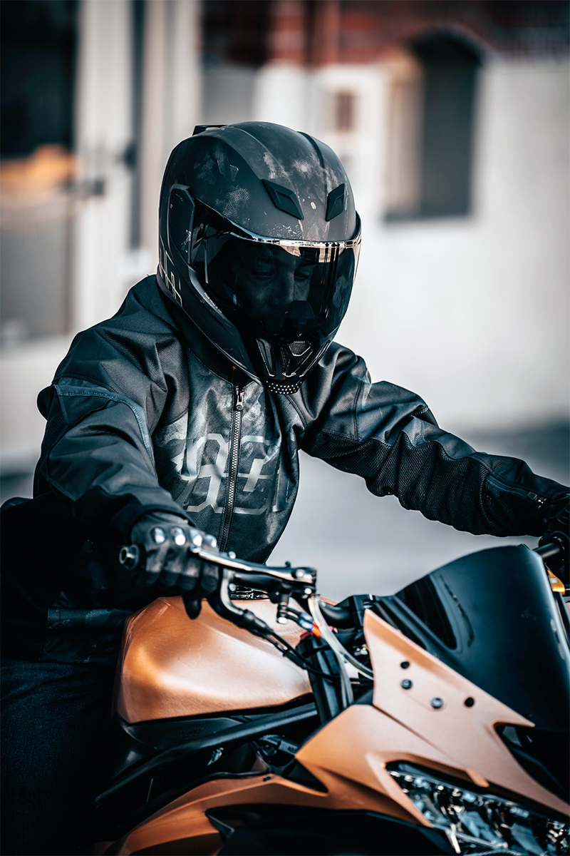 Black ICON Airflite™ Helmet with MIPS® system, small size, showing the aerodynamic design and ventilation features.