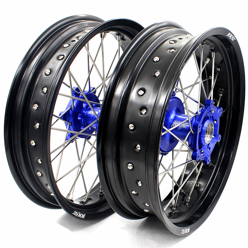 KKE 17 Inch CUSH Drive on Road Supermoto Wheels Rims For SUZUKI DRZ400SM 2005-2024 - Howling Moto