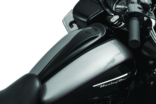 Kuryakyn Smooth Dash Console for Harley Davidson 2008-2009 models, part number 5689, showing the sleek motorcycle dashboard accessory.